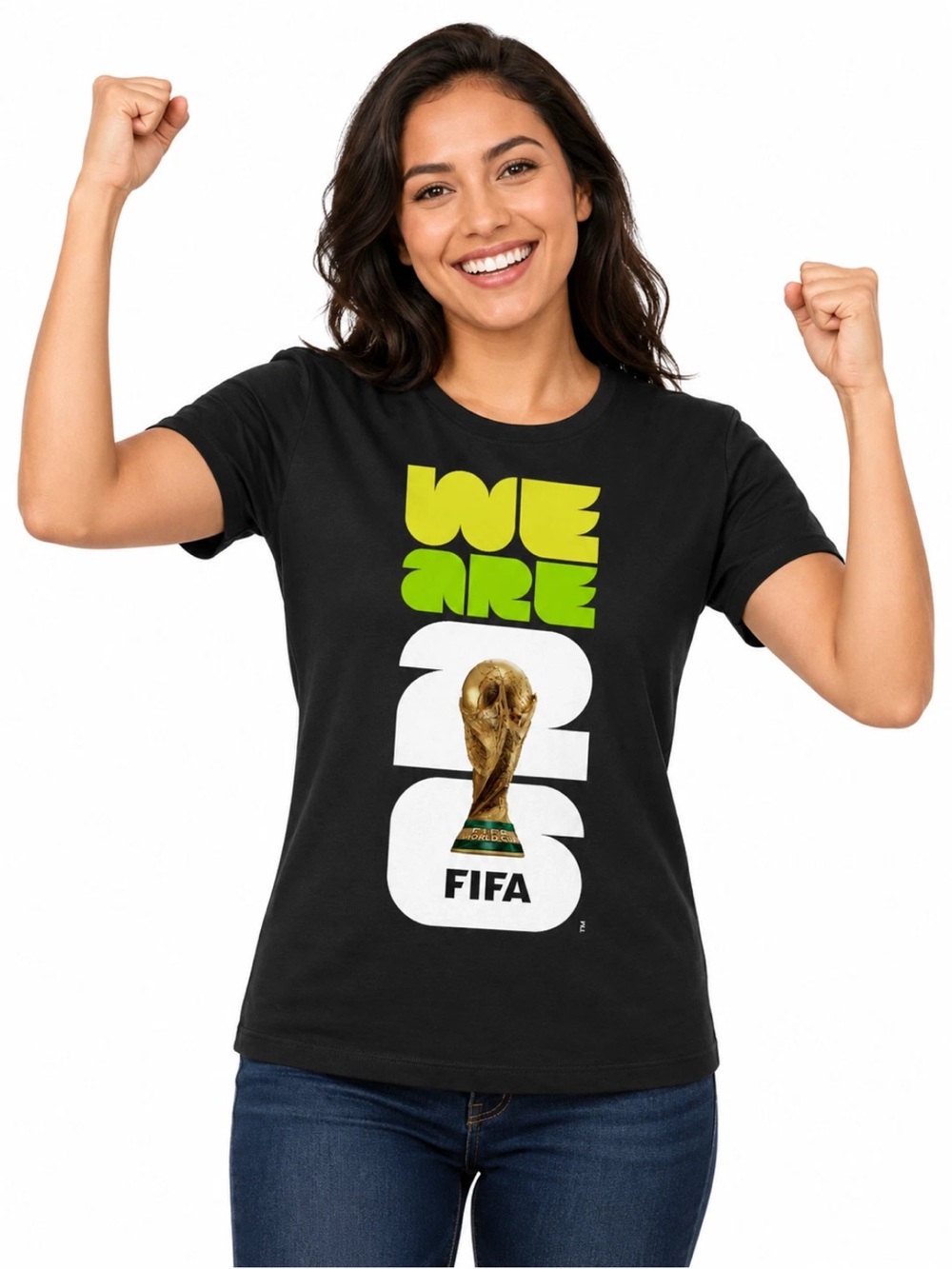 Official FIFA Football World Cup Ladies Short Sleeve Tee